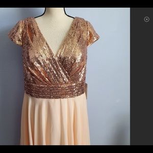 Rose Gold Sequin Dress